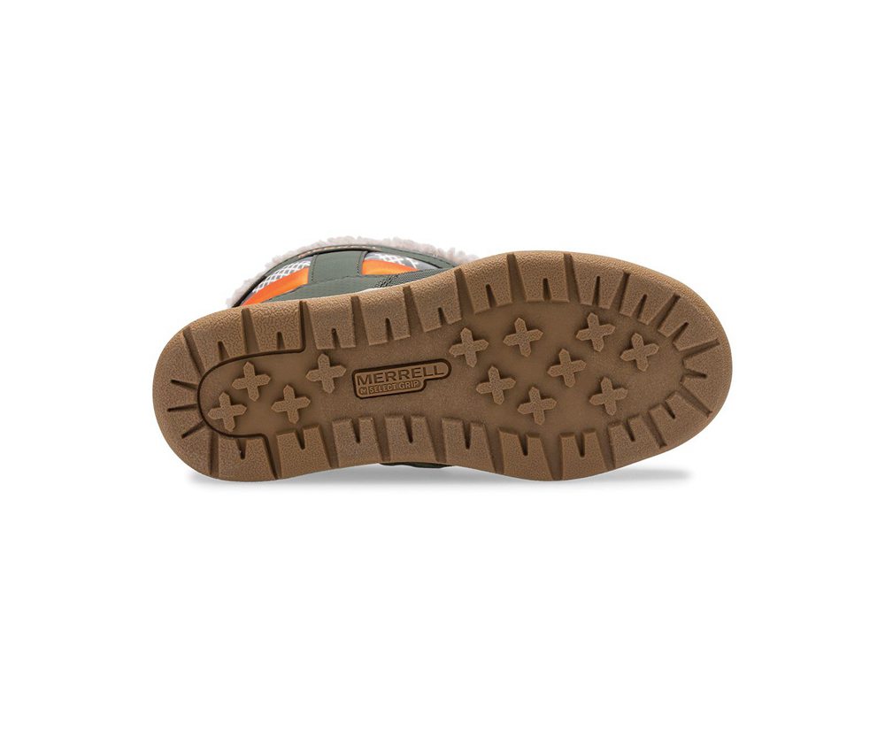 Merrell Boots Olive - Alpine Puffer Waterproof - Kids 25LUFBTQW